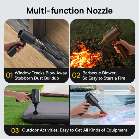 Baseus 2-in-1 Car Vacuum & Air Duster