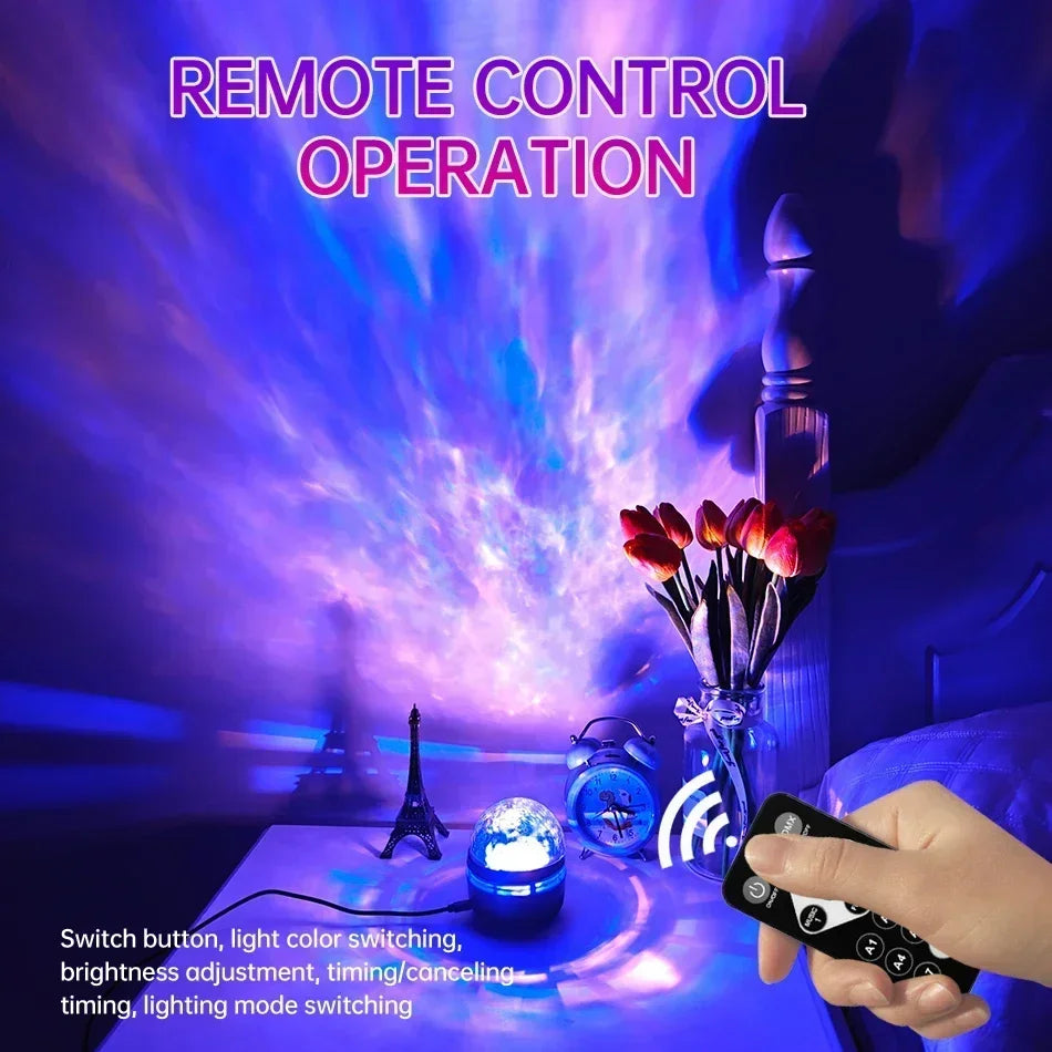 LED Galaxy Projector with Remote Control
