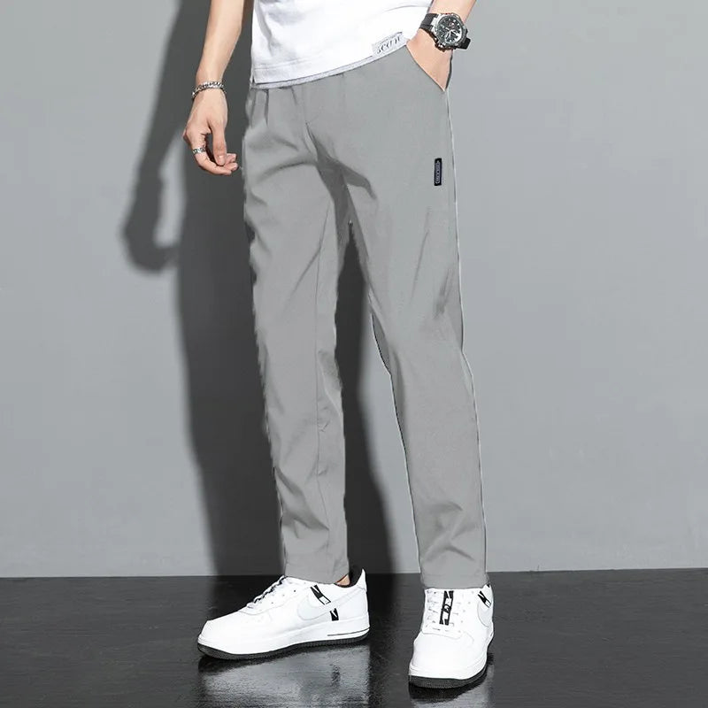Men's Lightweight Straight-Leg Casual Pants