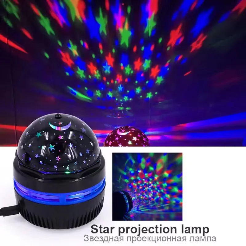 LED Galaxy Star Projector Night Light
