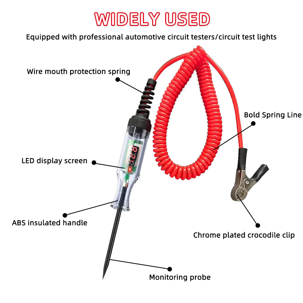6V–24V Automotive Circuit Tester Pen