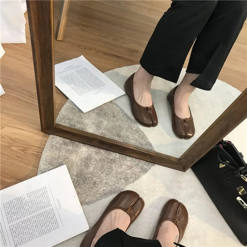 Women's Split-Toe Tabi Ballet Flats