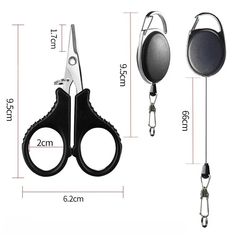 Titanium-Coated Fishing Scissors & Line Cutter