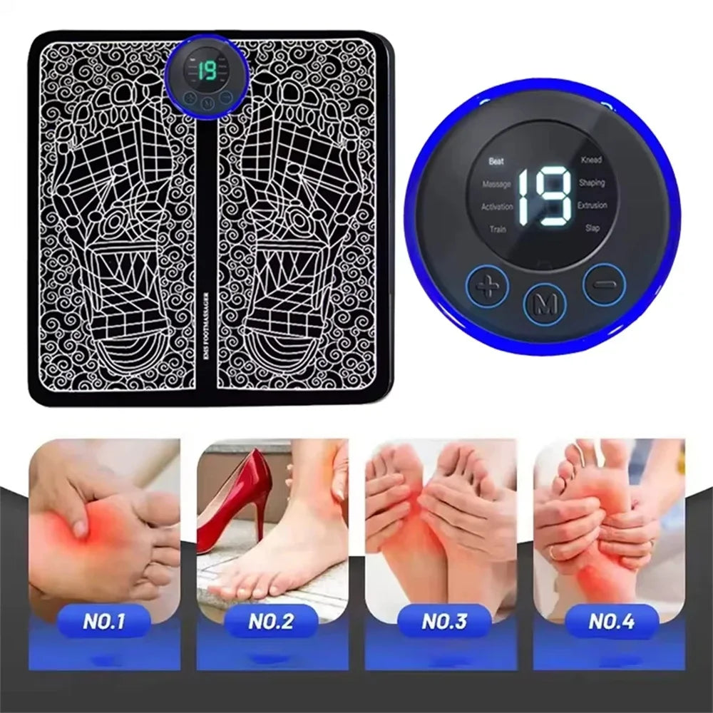 Rechargeable Electric Foot Massager Pad