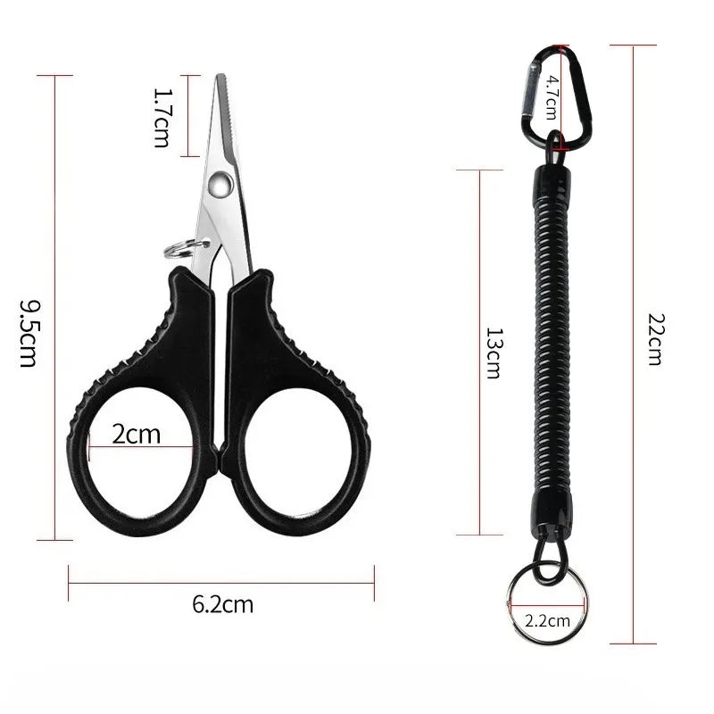 Titanium-Coated Fishing Scissors & Line Cutter
