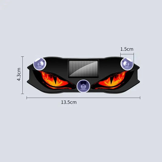 Solar-Powered Demon Eye Car Ambient Light