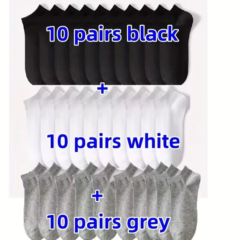 Unisex Breathable Ankle Socks – 5/10 Pack