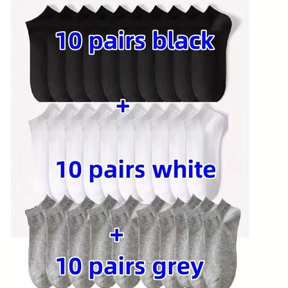 Unisex Breathable Ankle Socks – 5/10 Pack