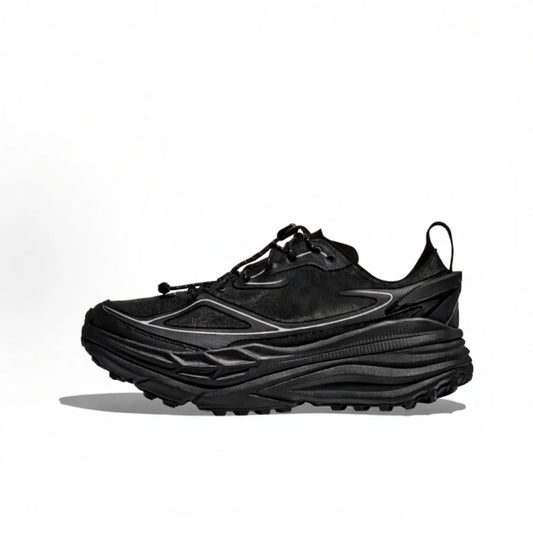 Black Chunky Mesh Sneakers