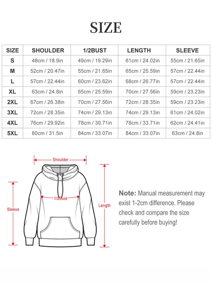 Men's Printed Casual Hoodie
