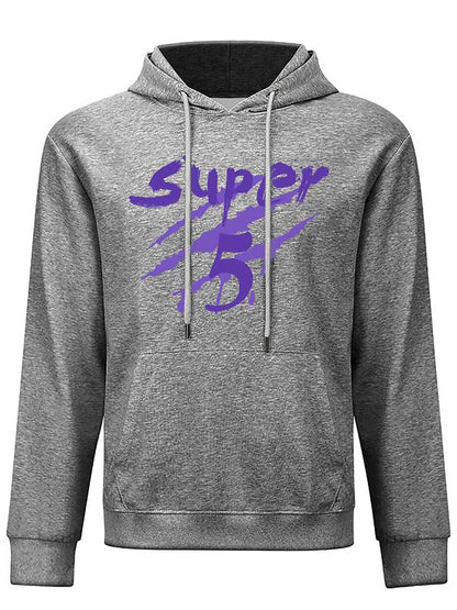 Men's Printed Casual Hoodie