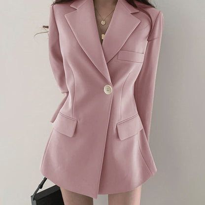 Women's Khaki Slim-Fit Blazer