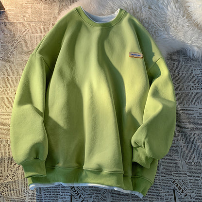 Unisex Oversized Layered Green Sweater