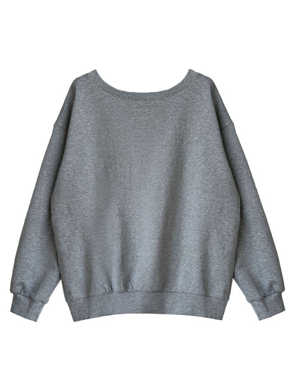 Women's Oversized Off-Shoulder Sweatshirt
