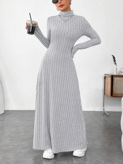 Women's Slim-Fit Turtleneck Sweater Dress