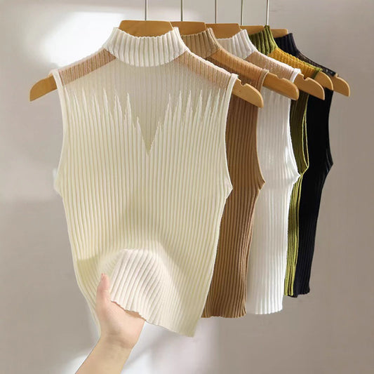 Women's Elegant Sleeveless Knit Top