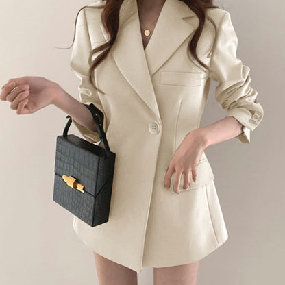 Women's Khaki Slim-Fit Blazer