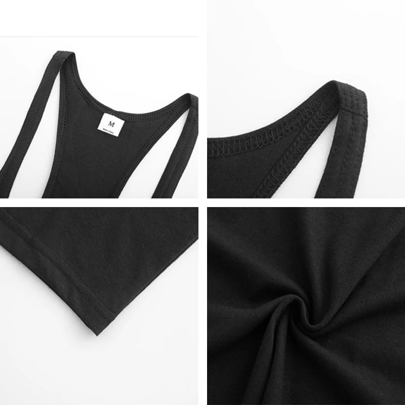 Men's Y-Back Cotton Gym Tank Top
