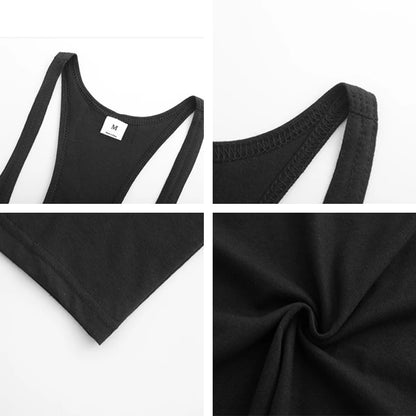 Men's Y-Back Cotton Gym Tank Top
