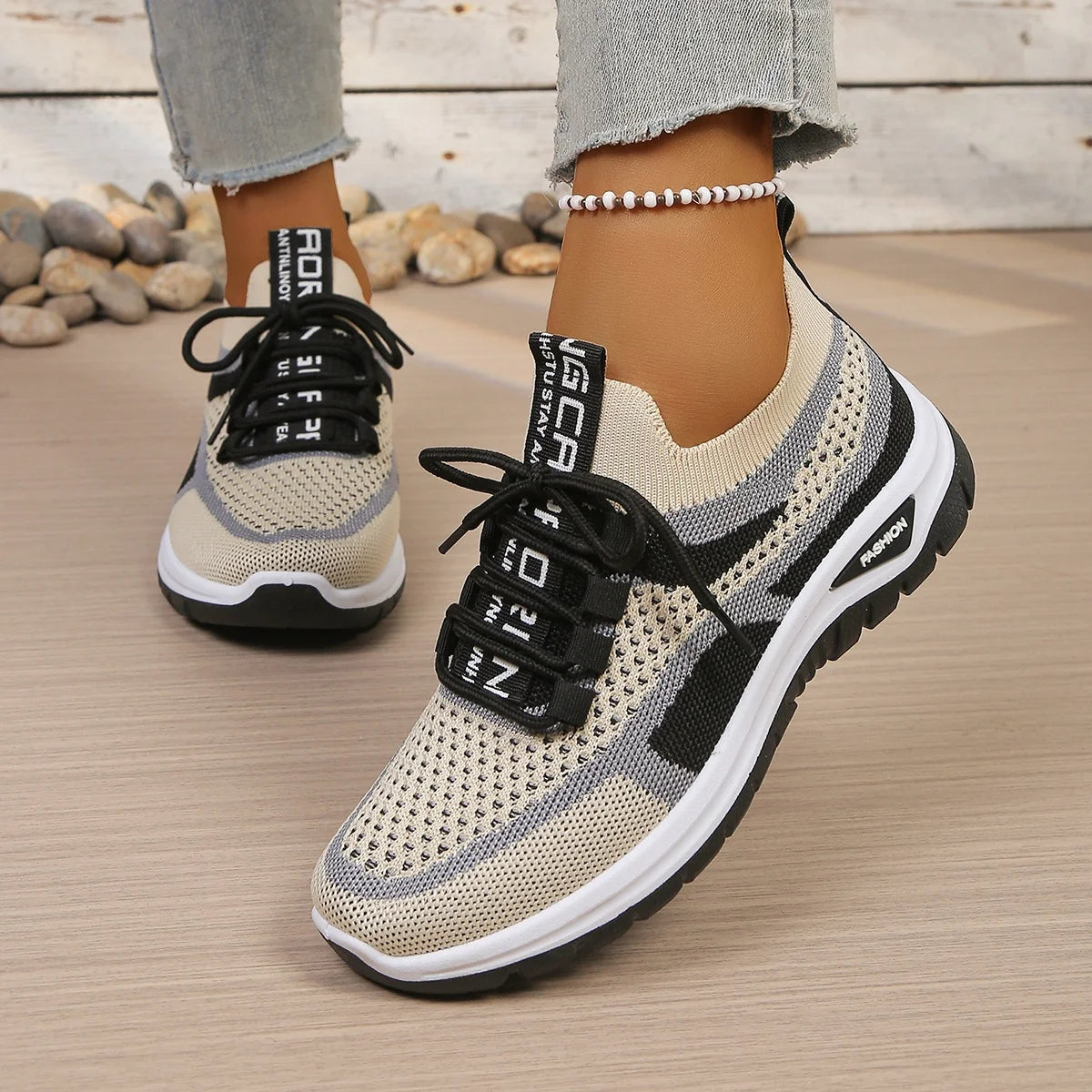 Women's Two-Tone Casual Sneakers