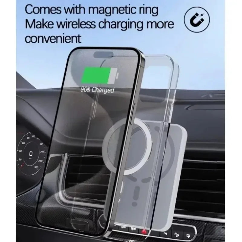 Magnetic MagSafe Wireless Car Charger & Phone Holder