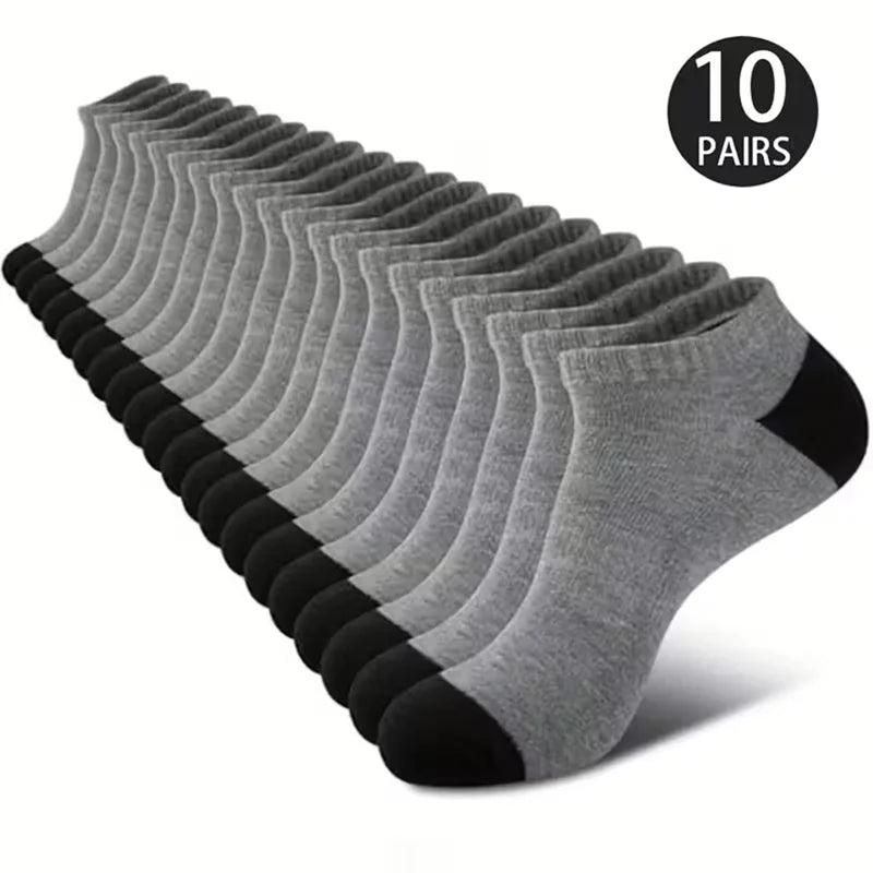Unisex Breathable Ankle Socks – 5/10 Pack