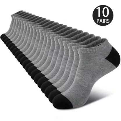 Unisex Breathable Ankle Socks – 5/10 Pack