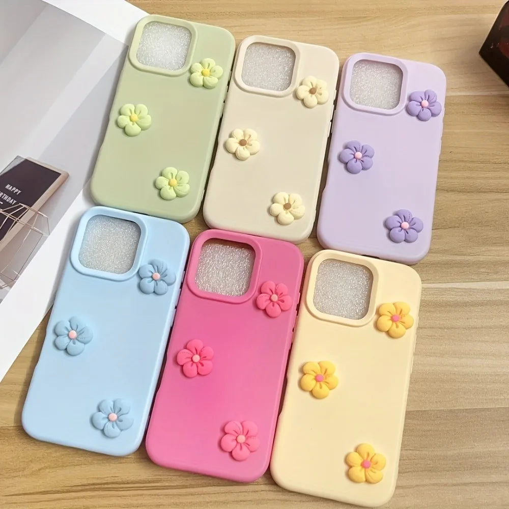Colorful Dopamine Flower iPhone Case