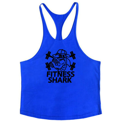 Men's Y-Back Cotton Gym Tank Top