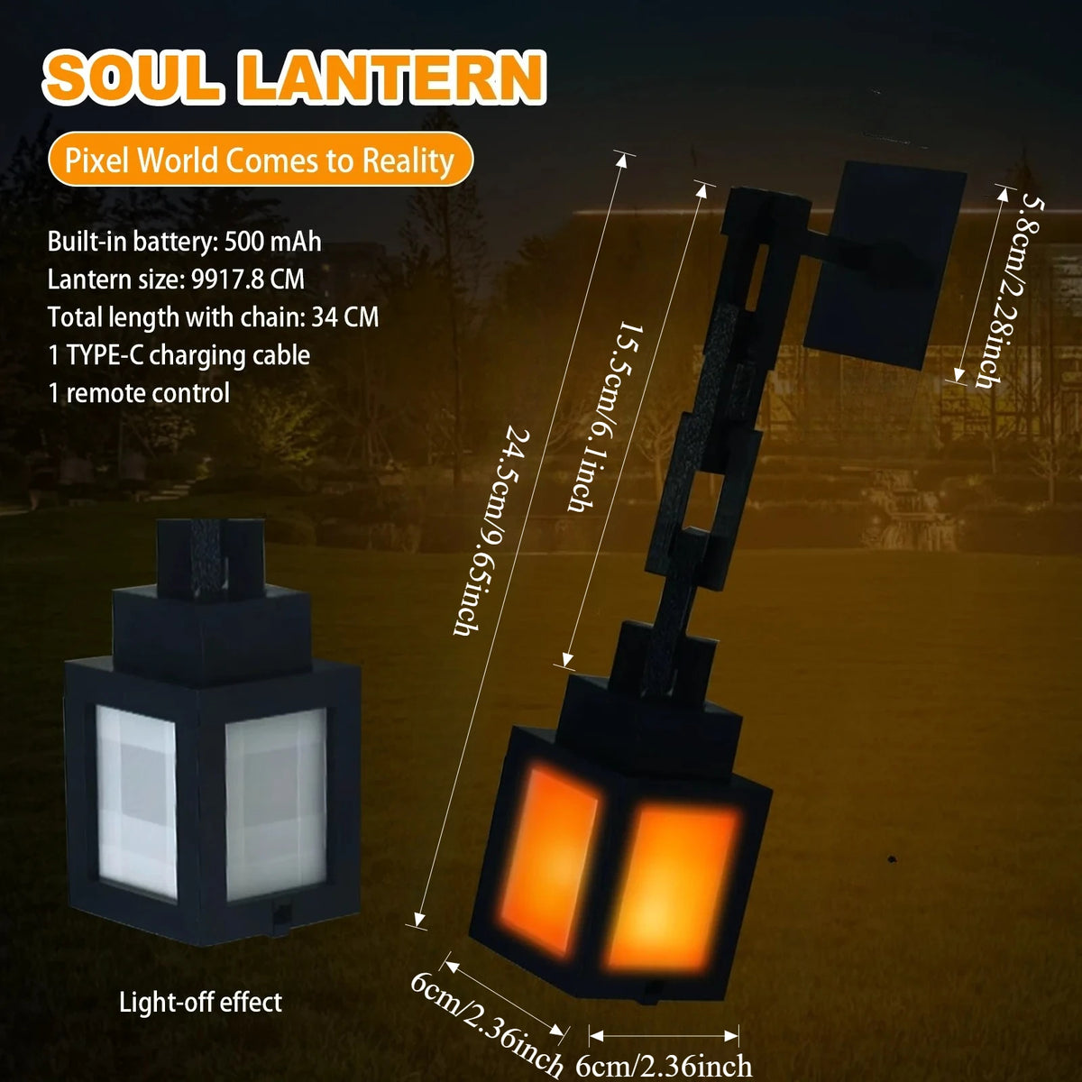 Pixel RGB Ambient Night Light with Remote