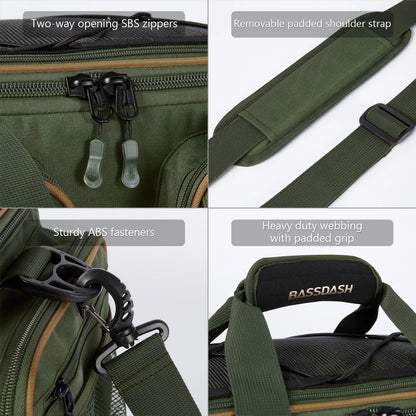 BASSDASH Waterproof Fishing Tackle Bag