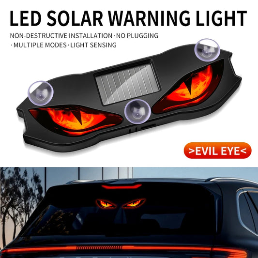 Solar-Powered Demon Eye Car Ambient Light