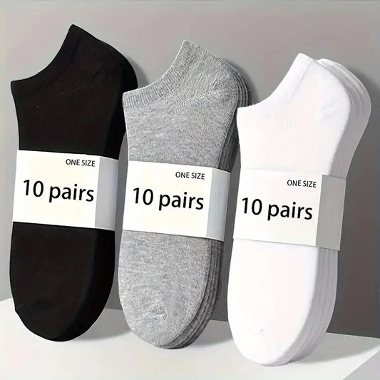 Unisex Breathable Ankle Socks – 5/10 Pack