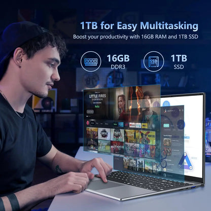High-Performance Windows 11 Laptop with 16GB RAM