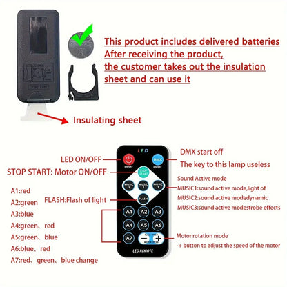 LED Galaxy Projector with Remote Control