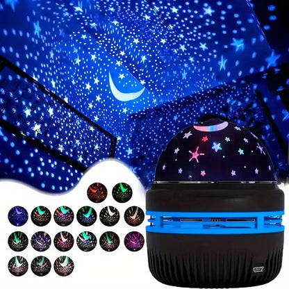 LED Galaxy Star Projector Night Light