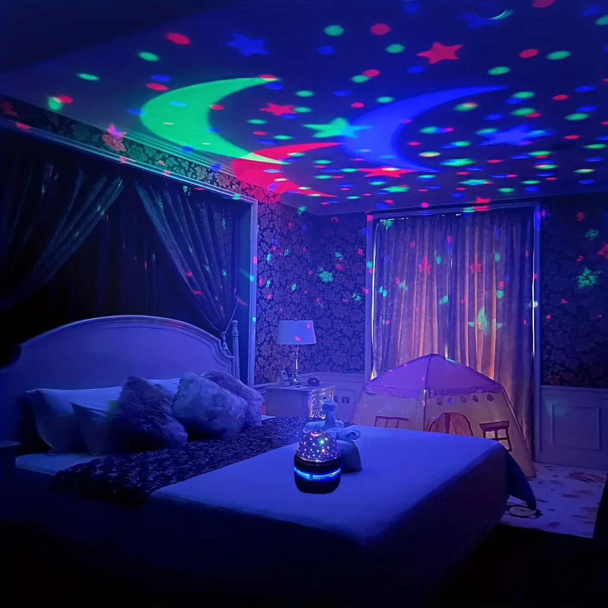 LED Galaxy Star Projector Night Light