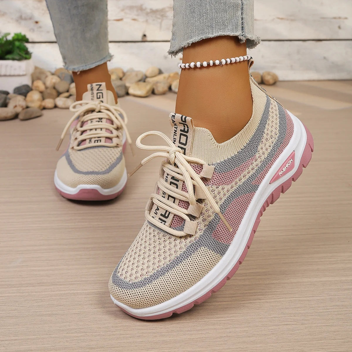 Women's Two-Tone Casual Sneakers