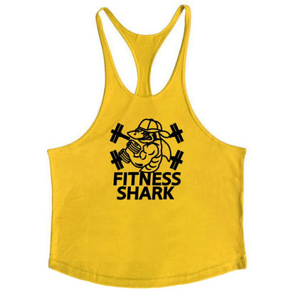 Men's Y-Back Cotton Gym Tank Top