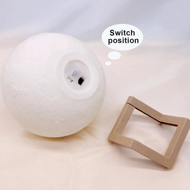 LED Moon Night Light with Stand