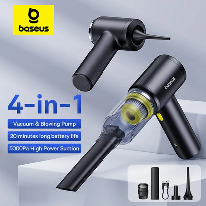 Baseus 2-in-1 Car Vacuum & Air Duster