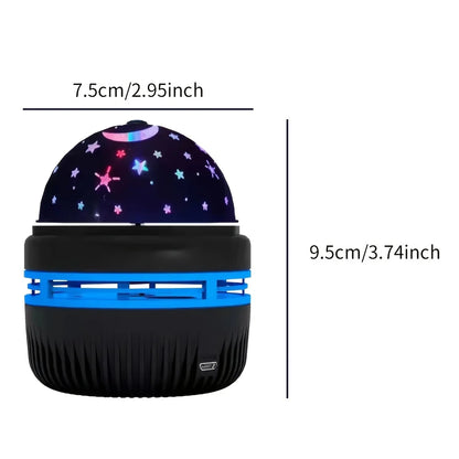 LED Galaxy Star Projector Night Light