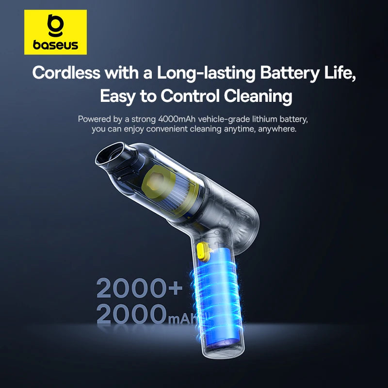 Baseus 2-in-1 Car Vacuum & Air Duster
