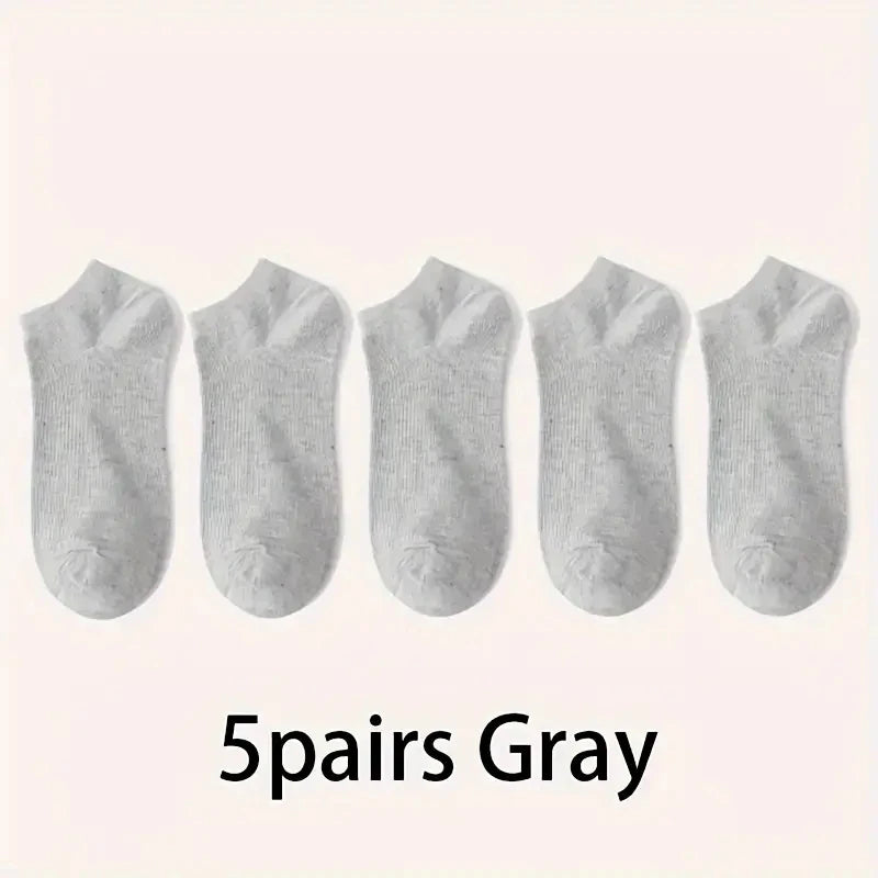 Unisex Breathable Ankle Socks – 5/10 Pack