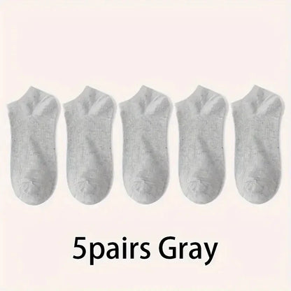 Unisex Breathable Ankle Socks – 5/10 Pack